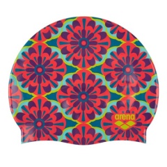 Badekappe Arena Langhaar-Silikon – Asphalt pink