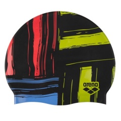 Badekappe Arena Langhaar-Silikon – Asphalt pink