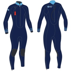 Neoprenanzug wasserwandern damen Ocean Step 4/3 | Blau