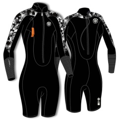 Neopren-Shorty Damen Wasserwandern Ocean Step Optimizer 2/2 White Lotus