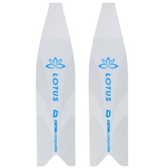 Blätter Cetma-Polymer Lotus – Weiß und Blau