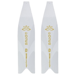 Blätter Cetma-Polymer Lotus – Weiß und Gold