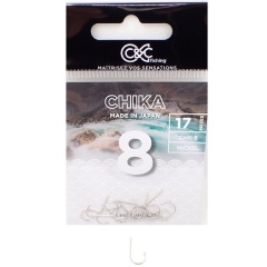 Einzelhaken C&C Fishing Chika Nickel - Nr. 8