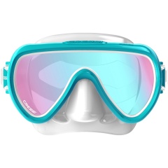 Masque Cressi Honey Femme Blanc / Aquamarine UV 420 Bleu / Orange