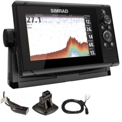 Echolot mit GPS Simrad Cruise 7 + Heckgeber 83/200 KHz