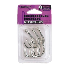 Angelhaken Doppelte Owner DH41 - Nr. 4/0 x6St
