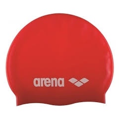 Badekappe Arena Classic Silikon Red-white