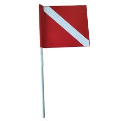 Flagge für Apnoe-boje 2Bfree Schiffsflagge Alpha Rot