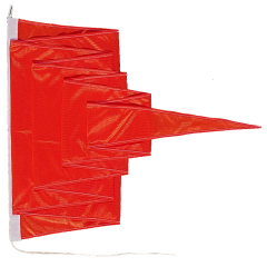 Signalflagge Orange 4Water - Länge 2m