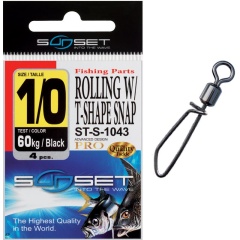 Wirbel Mit Karabiner Sunset Rolling W/T-Shape Snap ST-S-1043 NR. 2