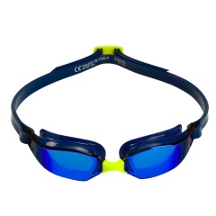 Aquasphere Xceed Schwimmbrille - Spiegeleffekt Titane / Marineblau