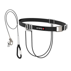 Lanyard CNF-Gurt Octopus Freediving Weiß mit Sicherungsleine