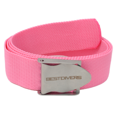 Tauchgürtel Best Divers Nylon Rosa Edelstahlschnalle