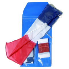 Beutel mit 3 Bootsflaggen 4Water50X60 cm