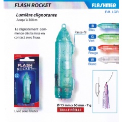 Raketentaschenlampe Flashmer - Rot