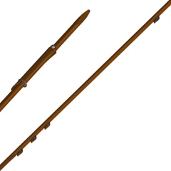 Pfeil mit Shark fins Beuchat Edelstahl - Widerhaken umgekehrt - Ø 6.50 mm - 120 cm