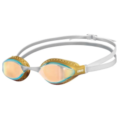 Schwimmbrille Arena Air- Mirror - Gelb-Kupfer -Multi Speed gold 