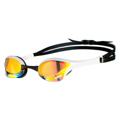 Schwimmbrille Arena Cobra Ultra- -Spiegel – Gelb-Kupfer Swipe white