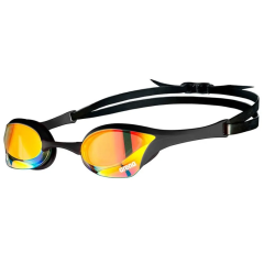 Schwimmbrille Arena Cobra Ultra- -Spiegel – Gelb-Kupfer Swipe black