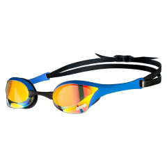 Schwimmbrille Arena Cobra Ultra- -Spiegel – Gelb-Kupfer Swipe blue
