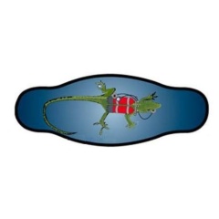 Komfort Neoprenhülle für Maskenband - Lizard