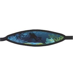 Komfort Neoprenhülle für Maskenband mit Velcro - Abyss