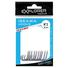 10x ISEAMA-Haken - TEFLON - N° 6