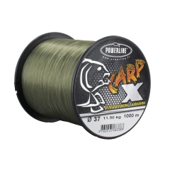 Nylon angelschnur Powerline Carp X Kaki 1000 m und mehr