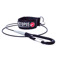 Lanyard Octopus Freediving Competition Schwarz 120 cm