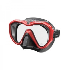 Maske Italica Seac Sub Silikon Rot