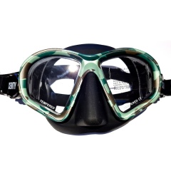 Masque de chasse sous marine en apnée Denty Spearfishing Camouflage Vert Jungle