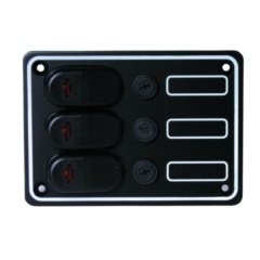 Schalttafel Plastimo aluminium 3-Wege
