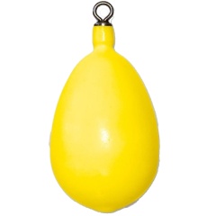 Gelbe kunststoffbeschichtete Eier