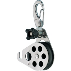 Blöck Öffnung Wichard-Edelstahl mit Karabinerhaken