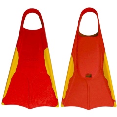 Bodyboard Flossen Orca Rot/Gelb