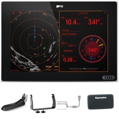 Echolot mit GPS Raymarine Axiom+ 12 RV + Geber RV-100