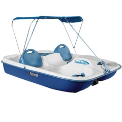 Tretboot Pelican Rainbow DLX Blau
