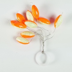 Schwimmende Perlen Ragot Oval -Orange Fluo