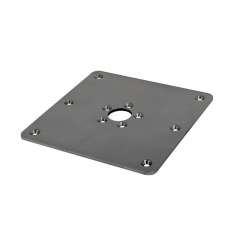 Bodenplatte Edelstahl quadratisch Seanox