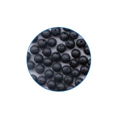 1000 Schwarze harte Perlen 8 mm Ø int 2 mm