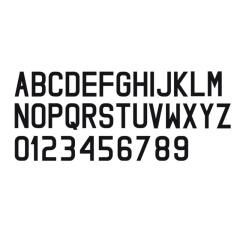 Plastimo-Buchstaben 18 cm - rumpf hart