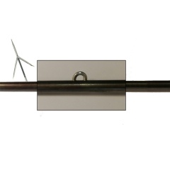 Pfeil mit Sigalsub-Stiften Ø 7,00 mm - Zwei Widerhaken - Länge 110 cm