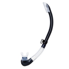 Schnorchel zum tauchen Tusa Platina 2 Hyperdry – Transparent/Schwarz