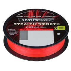 Geflochtene schnur Spiderwire Stealth Smooth X8 Rot - 300 m 15/100 16,5 kg