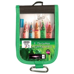 Set mit 5 Tintenfischködern Stoffen Flottantes