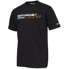 T-Shirt Savage Gear Signature Logo - Schwarz Größe XXL
