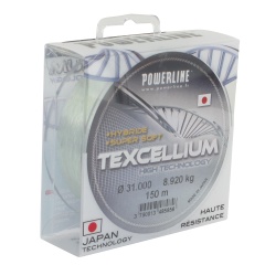 Nylon angelschnur Powerline Hybride Texcellium 150 m 11,7/100 - 1,52 kg