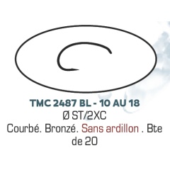 Fliegen angelhaken TMC 2487BL - H10
