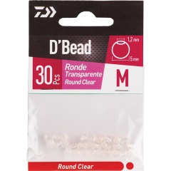 Runde Perlen TRANSPARENT L