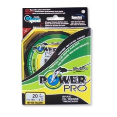 Geflochtene Angelschnur Power Pro - 135m 0.10mm 5kg Hi-Vis Gelb